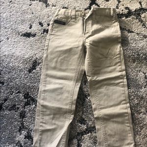 Khaki skinny jeans